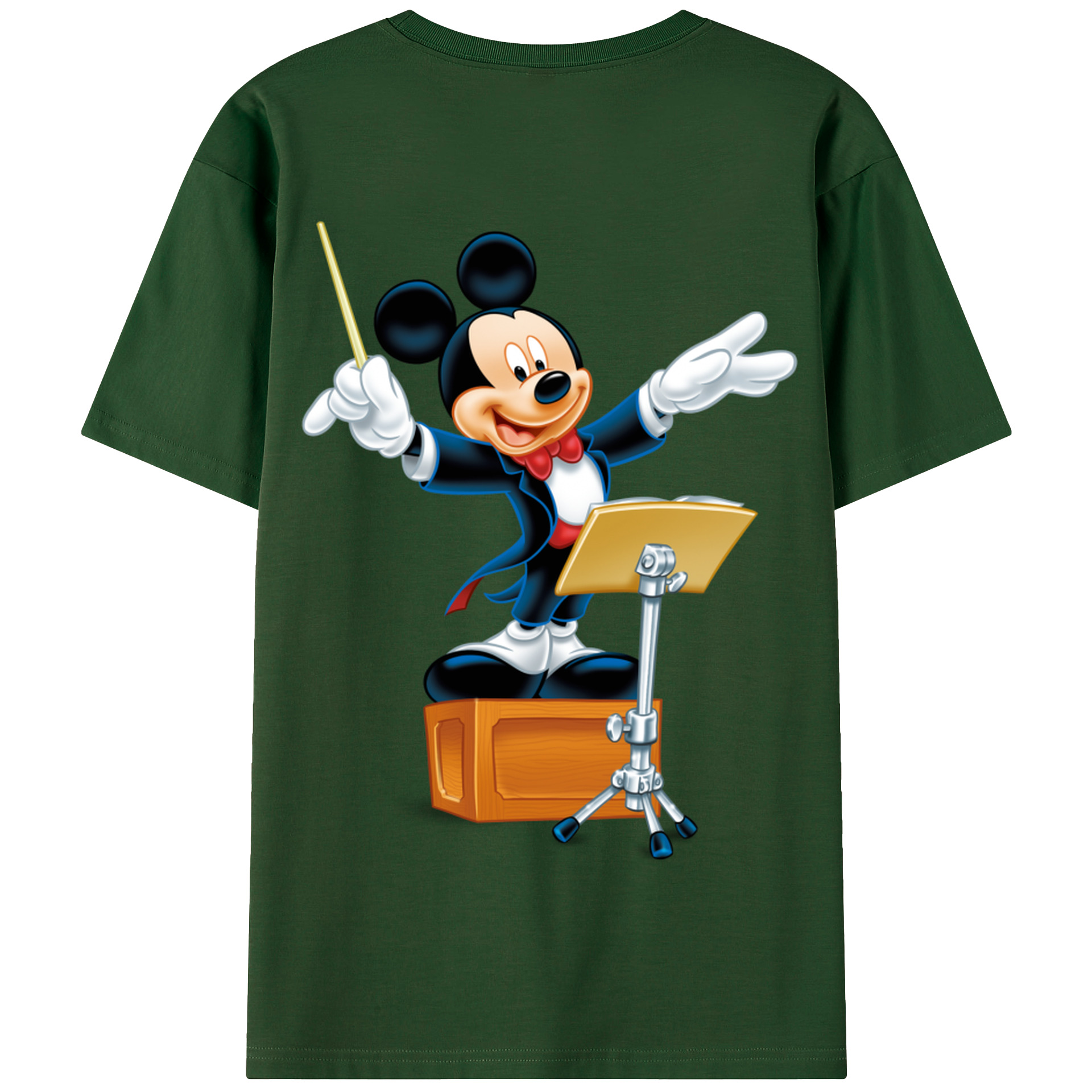 （画像用） ミッキーマウス Mickey Mouse 綿100％半袖Tシャツ（背面プリント）